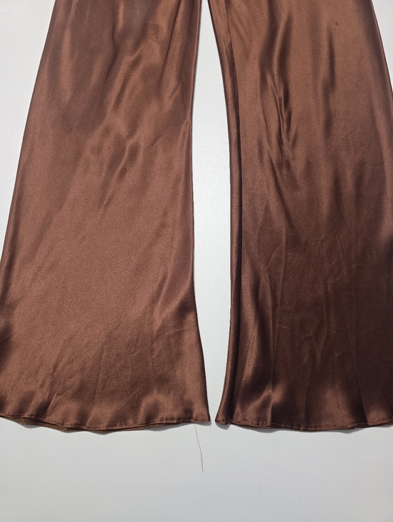 Silk Laundry Brown Bias Cut Pants Size XS - Picture 3 of 15